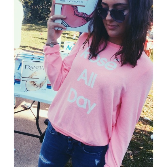 Rose all day sweatshirt (wildfox) - Picture 2 of 3